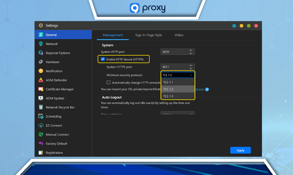 TLS Settings