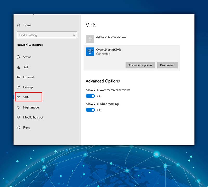 Disable VPN Client