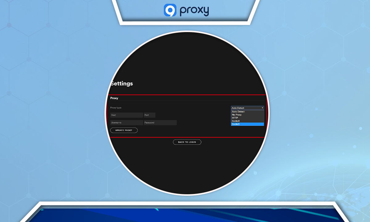 Configuring Proxy Settings in Spotify